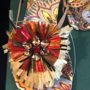 Boutique Find!  Embellished Sofia M. Suede sandal